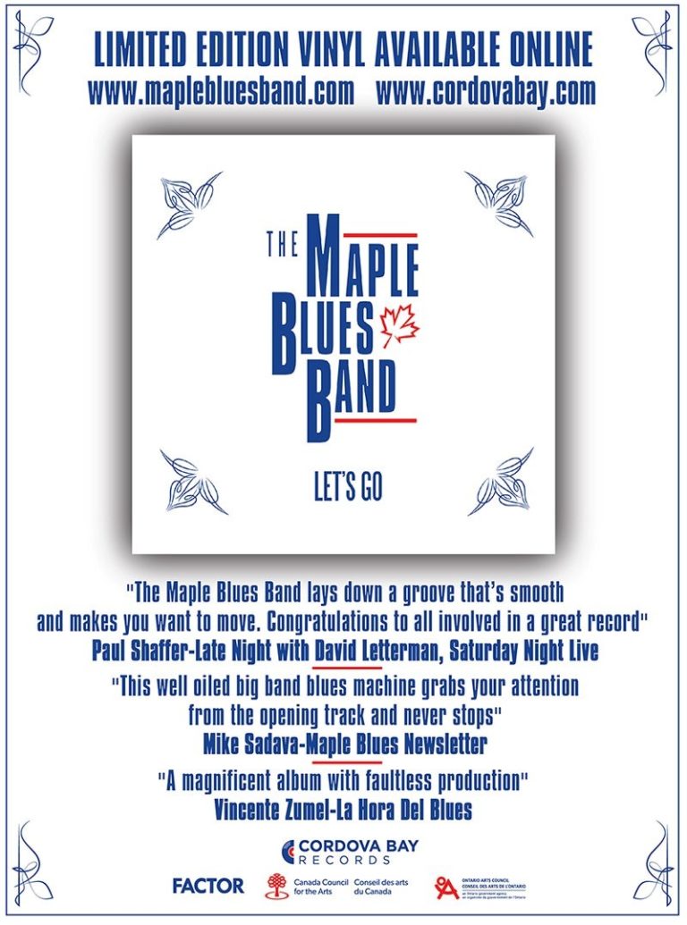Maple Blues Band’s Chart-Topping Album ‘Let’s Go’ Achieves New Heights with Stunning Vinyl Release