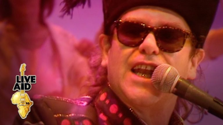 Elton John Rocks On At Live Aid In 1985 Despite Technical Hurdles