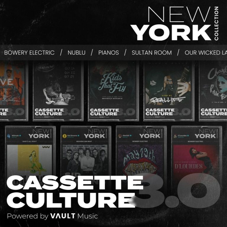 Vault Music Launches “Cassette Culture 3.0” With 50 Exclusive Live Albums From New York City’s Top Independent Musicians