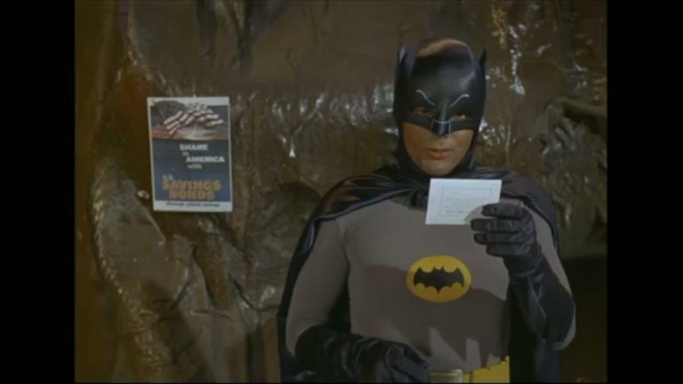 Batman Sells U.S. Savings Stamps and Bonds In 1966