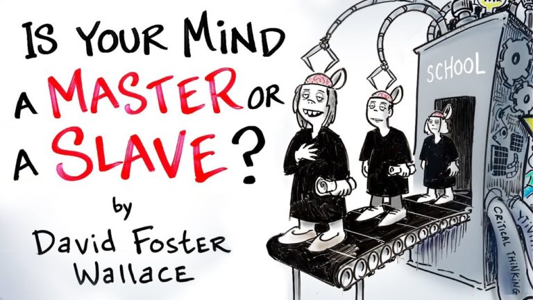 David Foster Wallace Gets Animated For His “Your Mind is an Excellent Servant, but a Terrible Master” Commencement Speech