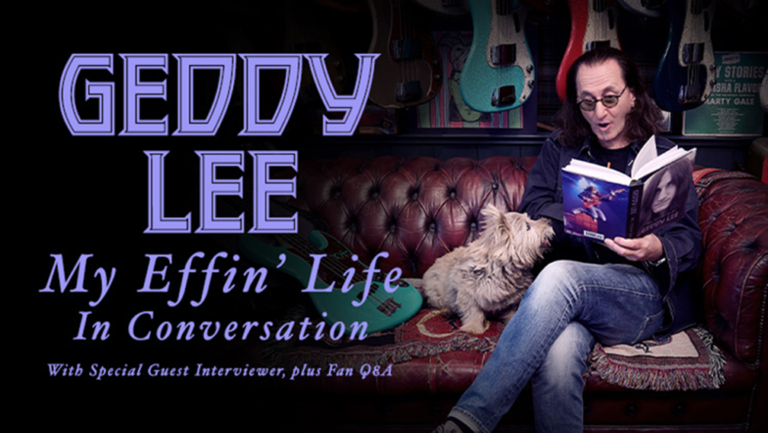 Geddy Lee Announces ‘My Effin’ Life’ In Conversation With Special Guest Interviewer + Fan Q&A Tour