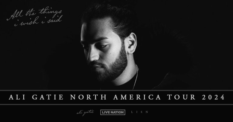 Ali Gatie Announces Global ‘All The Things I Wish I Said Tour’