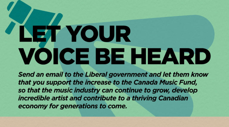 Speak up for the Canada Music Fund Now!