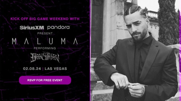 Global Superstar Maluma to Perform for SiriusXM and Pandora in Las Vegas