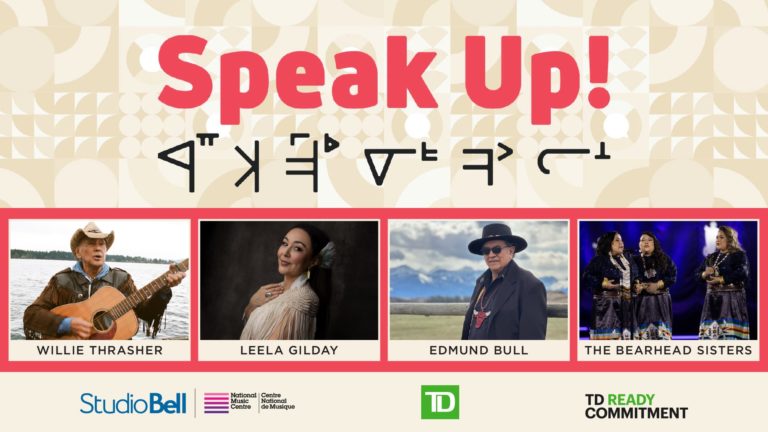 Willie Thrasher, Leela Gilday, Edmund Bull, and The Bearhead Sisters Added to National Music Centre’s Speak Up! Exhibition