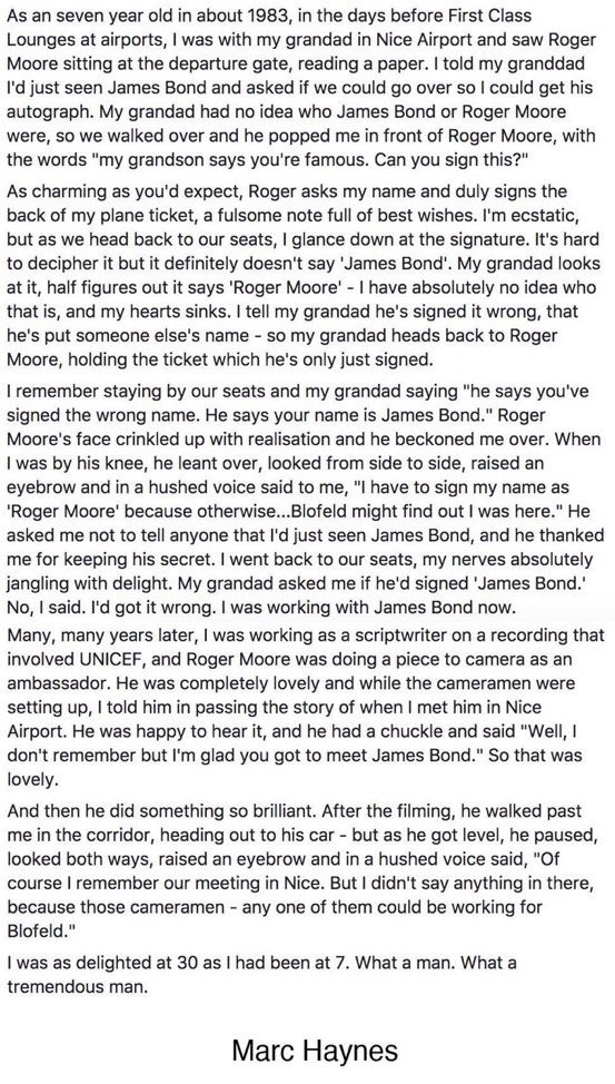 One of the best celebrity encounter stories I’ve ever read