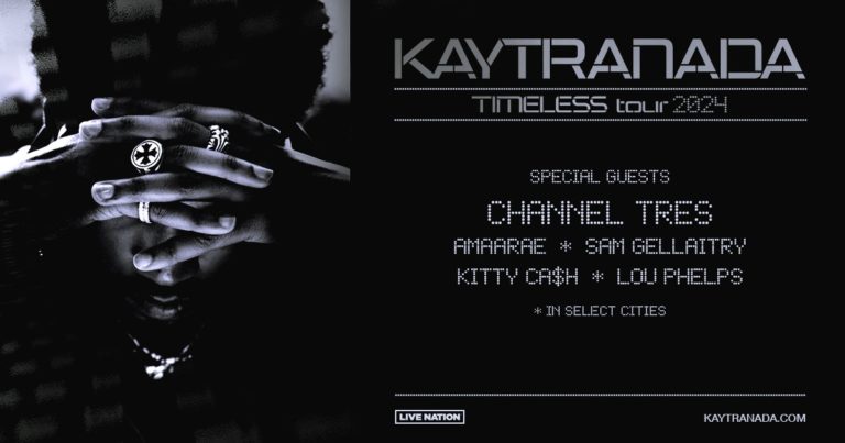 KAYTRANADA Announces Timeless North American Tour Featuring Special Guest Channel Tres