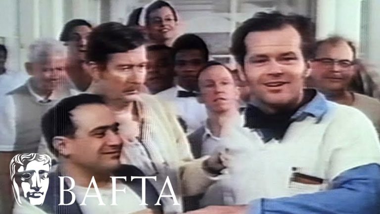 Jack Nicholson Wins BAFTA Best Actor in 1975, Hilariously Accepts Award from One Flew Over the Cuckoo’s Nest Set