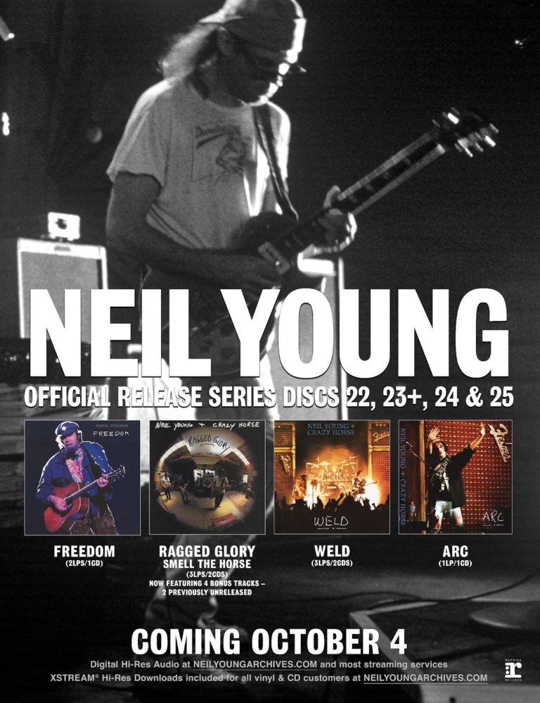 Neil Young To Release Four Classic Titles Freedom, Ragged Glory, Weld, and Arc From The Official Release Series Volume 5