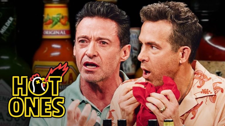 Ryan Reynolds and Hugh Jackman Try To Promote ‘Deadpool & Wolverine’ While Eating Progressively Spicier Wings
