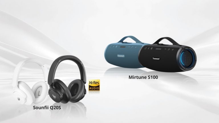 Tronsmart Announces Mirtune S100 Speaker and Sounfii Q20S Hi-Res Headphones: High-Quality Sound to Go