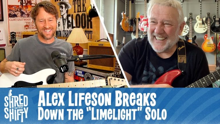 Alex Lifeson Talks Rush’s “Limelight”and Teaches Its Haunting, Legendary Solo