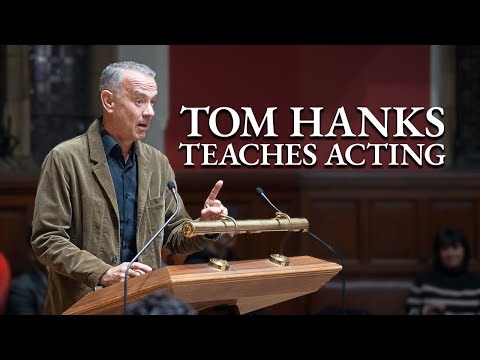 Tom Hanks Shares Acting Wisdom With Students