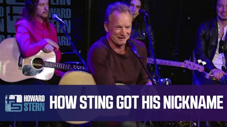 Sting Reveals How He Got His Nickname To Howard Stern