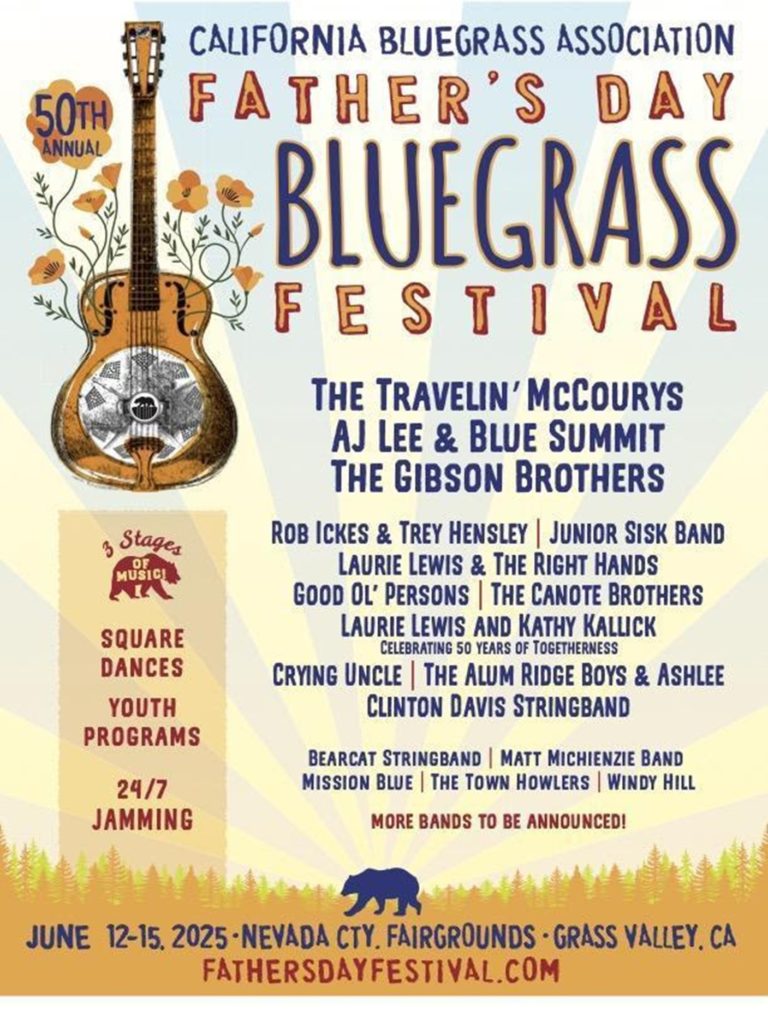 The Father’s Day Bluegrass Festival turns 50 Featuring The Travelin’ McCourys, Gibson Brothers, AJ Lee