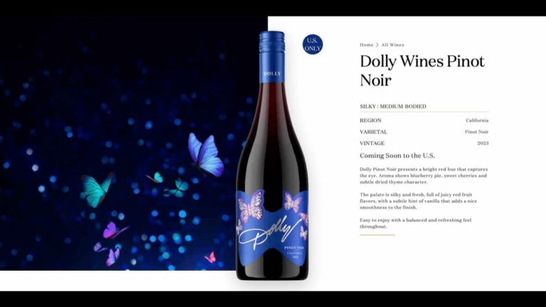 Dolly Parton Embraces Red with New Dolly Wines Pinot Noir Release This Valentine’s Day