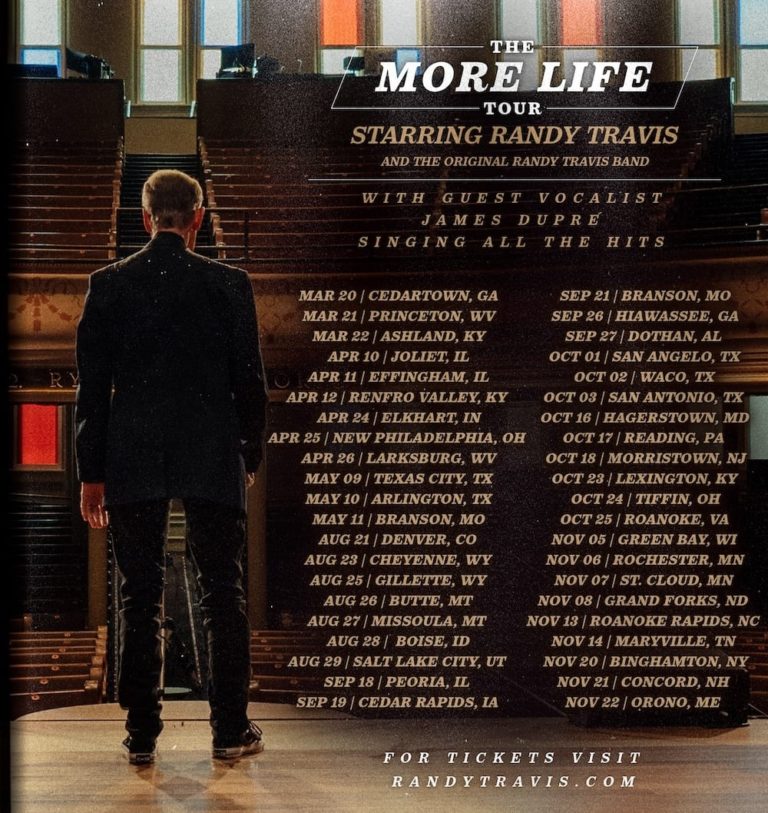 Randy Travis Expands ‘More Life’ Tour Into 2025, Bringing His Iconic Hits to More Cities