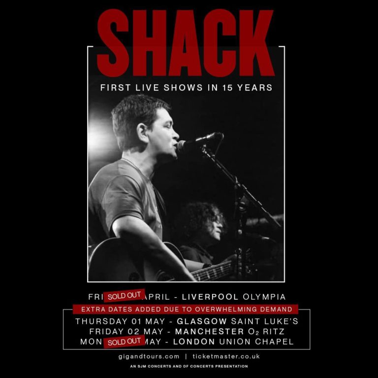 Shack Announce First Tour in 18 Years