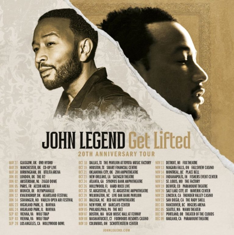 John Legend Announces ‘Get Lifted’ 20th Anniversary World Tour