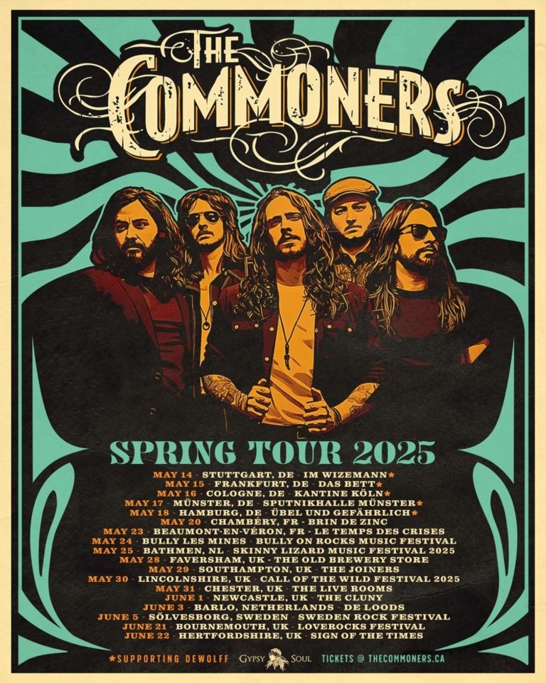 The Commoners Announce ‘Live In The UK’ Album and 2025 EU/UK Tour