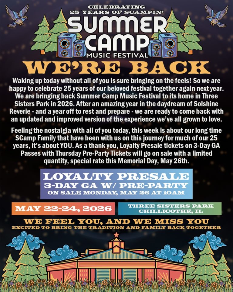Summer Camp Music Festival Announces 25th Anniversary Loyalty Presale for 2026