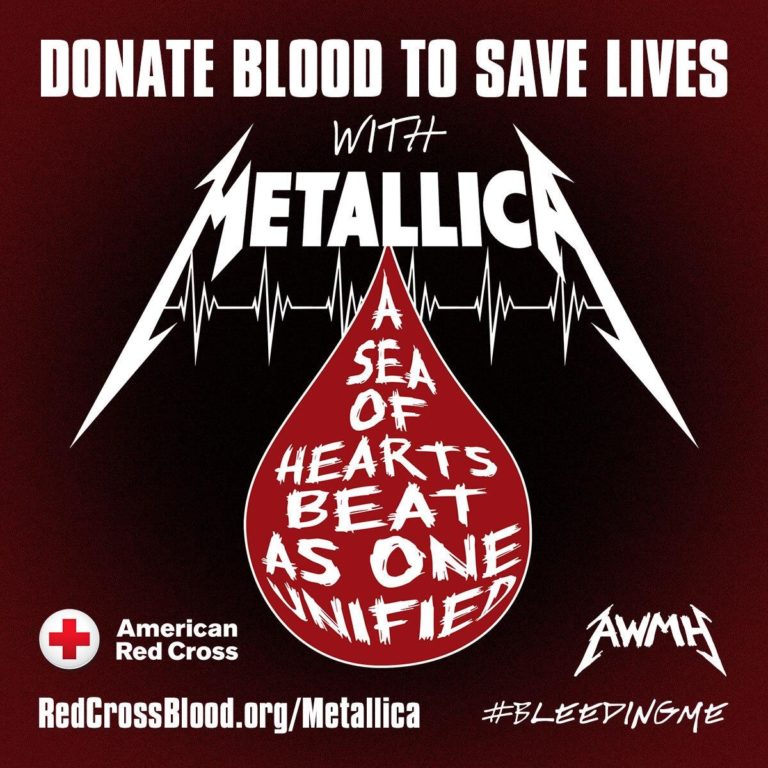 Metallica and Red Cross Celebrate 1,000+ Blood Donations on M72 Tour