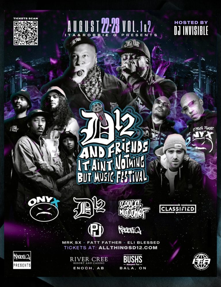 D12 & Friends Bring Legendary Hip-Hop to Canada This August With “It Ain’t Nothing But Music Festival”