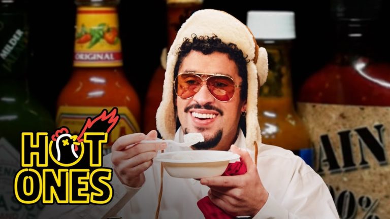 Bad Bunny Talks Fame, Fear, and the Bunny Destroyer on Hot Ones