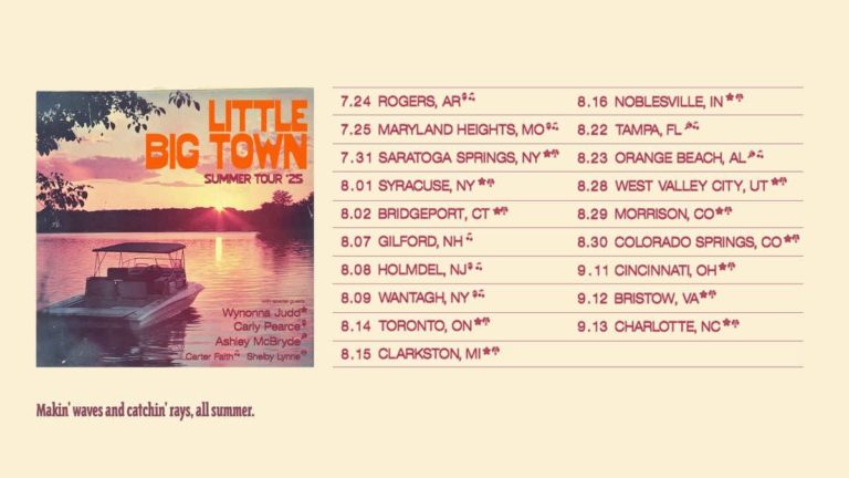 Little Big Town Kicks Off Summer Tour ’25 with Carly Pearce and Carter Faith, Sets Sights on Red Rocks and Beyond