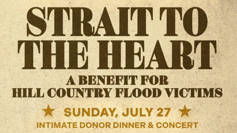 George Strait to Host Intimate Texas Flood Benefit Concert “Strait To The Heart” in Boerne