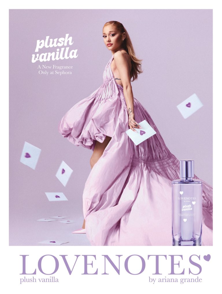 Ariana Grande Unveils ‘Plush Vanilla,’ Her Dreamiest LOVENOTES Fragrance Yet, Exclusively at Sephora