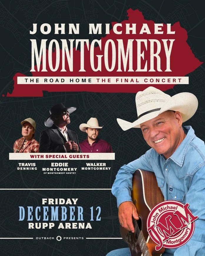 John Michael Montgomery Announces Farewell Show at Rupp Arena with Family for Final Stop on ‘The Road Home’ Tour