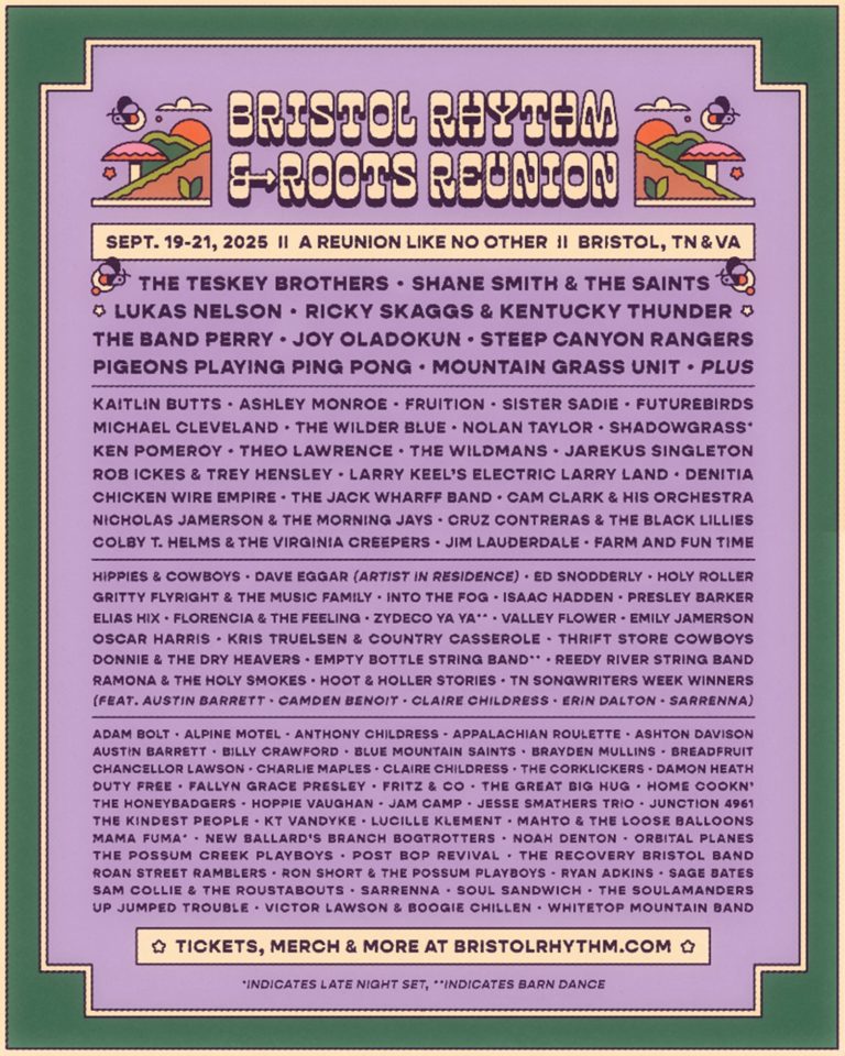 Futurebirds, Jim Lauderdale, and Ramona & the Holy Smokes Join Bristol Rhythm & Roots Reunion 2025 Lineup