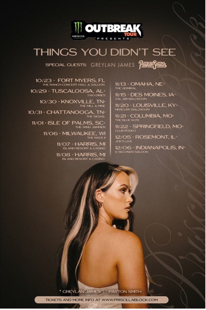 Country Star Priscilla Block Announces Monster Energy Outbreak Tour Ahead of New Album ‘Things You Didn’t See’