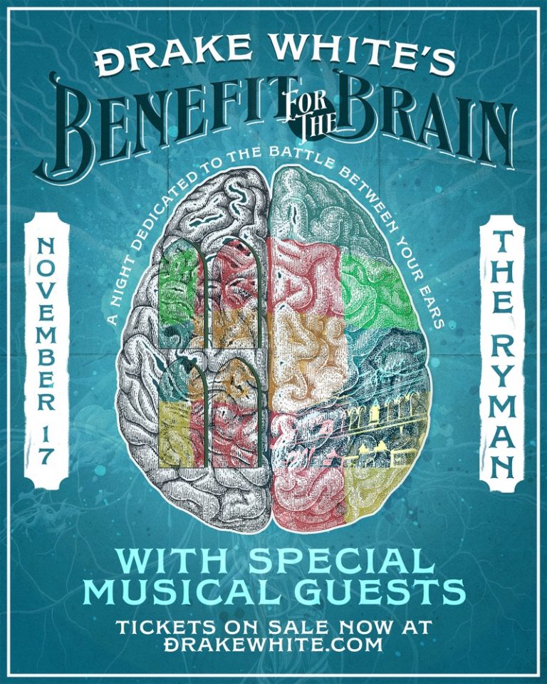 Drake White Announces Second Benefit For The Brain at Ryman Auditorium November 17