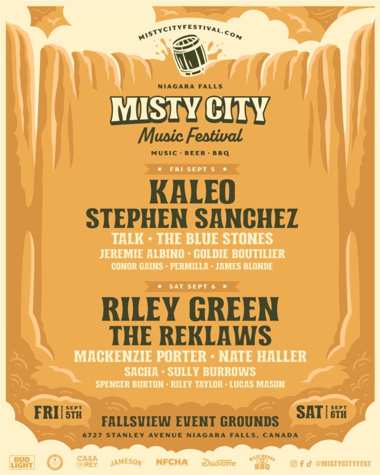 Misty City Music Festival Debuts in Niagara Falls with Kaleo, Stephen Sanchez, and Riley Green