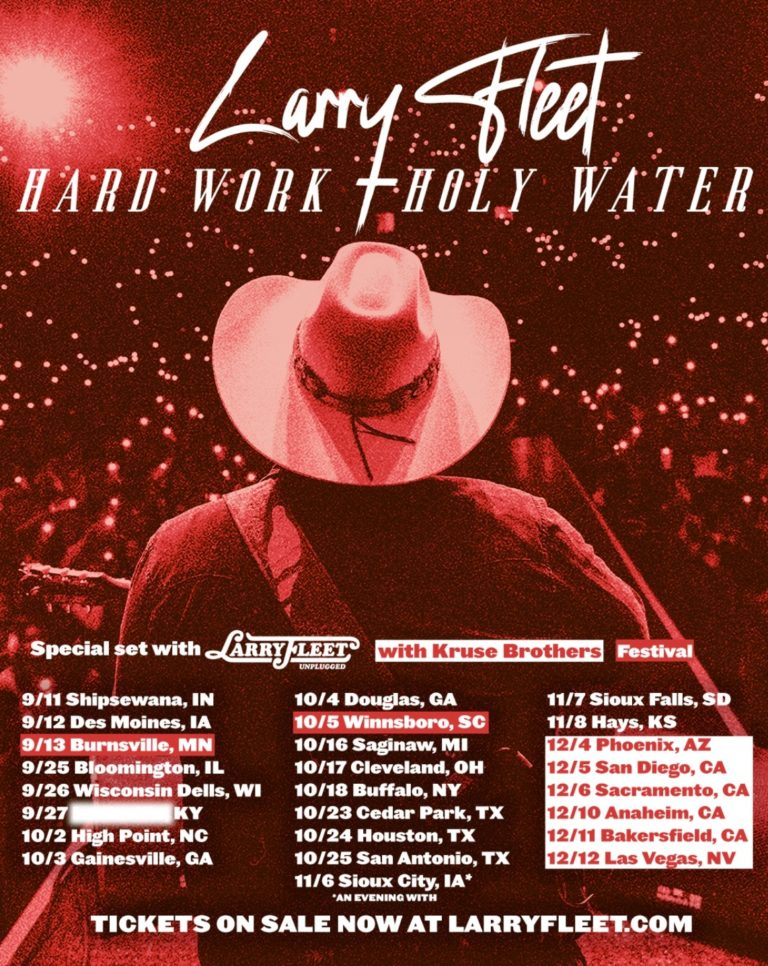 Larry Fleet Releases Bluesy New Single “Like You Used To” and Expands Hard Work & Holy Water Tour