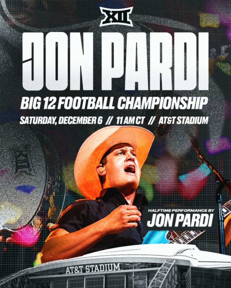 Jon Pardi to Make Big 12 Football Championship History with First-Ever Country Halftime Show