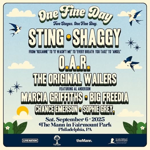 Sting and Shaggy Reunite to Co-Headline ‘One Fine Day Festival’ With O.A.R., Marcia Griffiths, The Original Wailers, and More