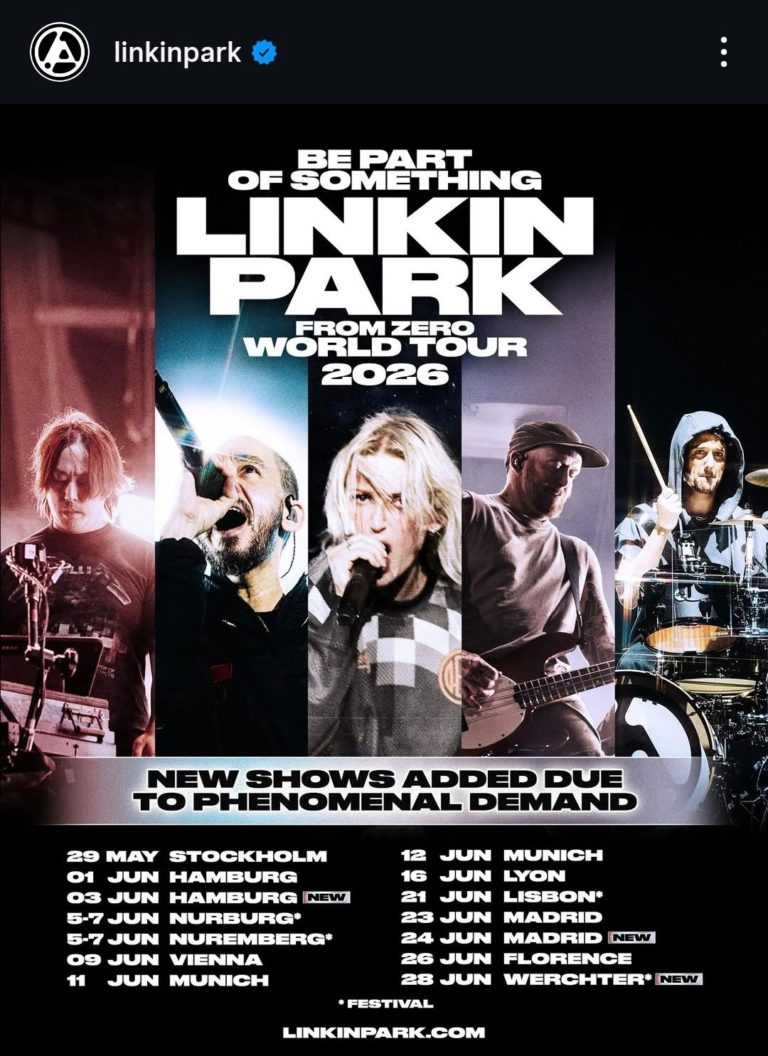 Linkin Park Extend ‘From Zero World Tour’ With 2026 European Dates