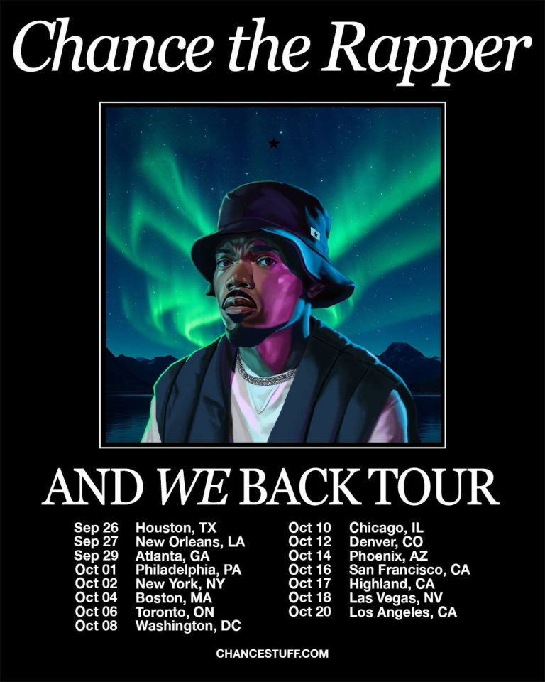 Chance the Rapper Announces 15-City ‘And We Back Tour’ Kicking Off September 26