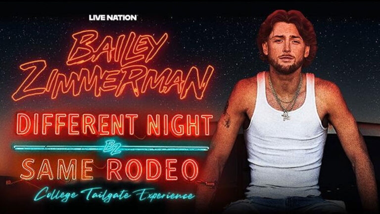 Bailey Zimmerman Launches ‘Different Night Same Rodeo’ College Tailgate Experience