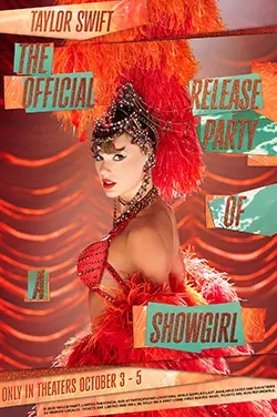 Taylor Swift Returns to the Big Screen With Cinemark’s ‘Official Release Party of a Showgirl’
