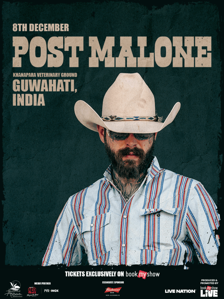 Post Malone to Play First-Ever Solo Headline Show in India at Guwahati’s Khanapara Veterinary Ground