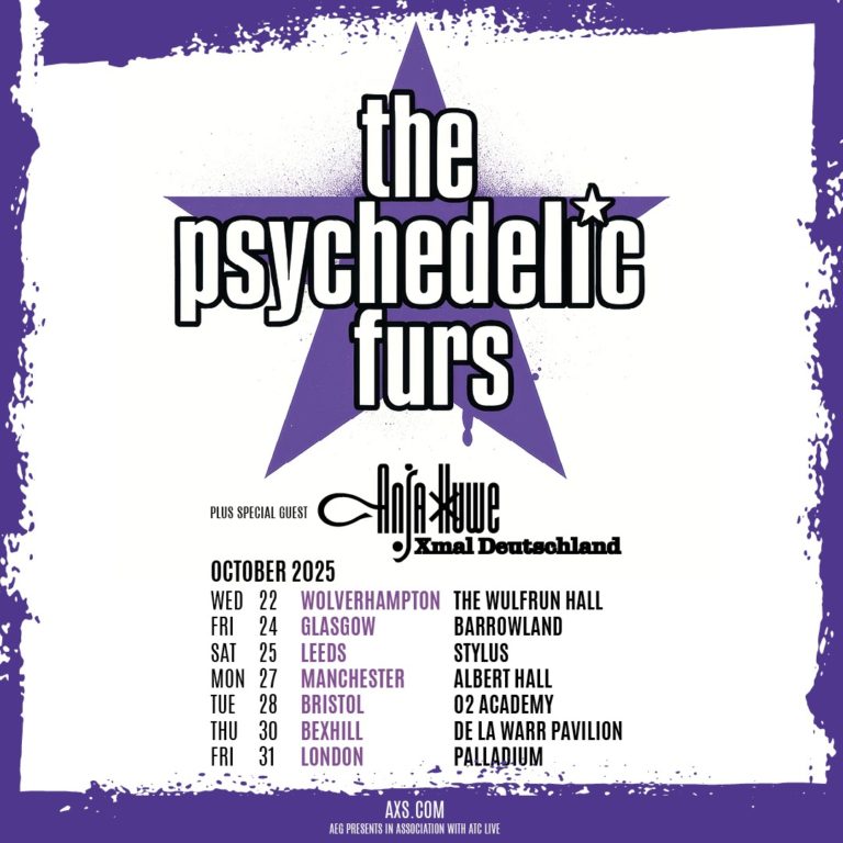 Post-Punk Icons The Psychedelic Furs Announce October UK Tour with Special Guest Anja Huwe