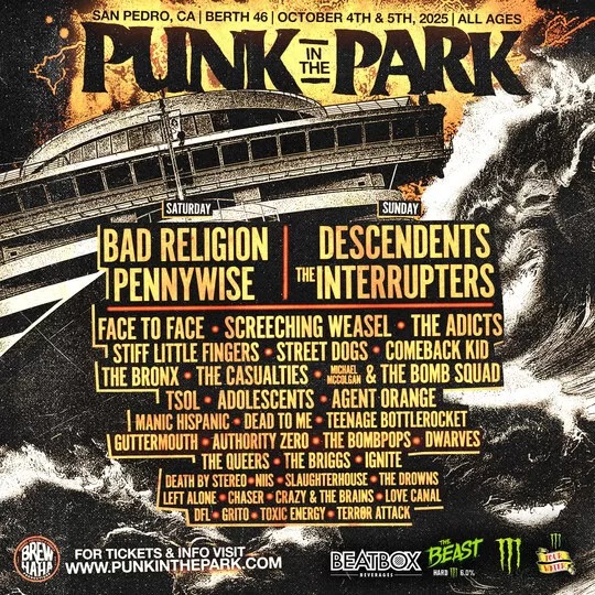 Punk In The Park Los Angeles Returns With Bad Religion, Pennywise, Descendents, And More