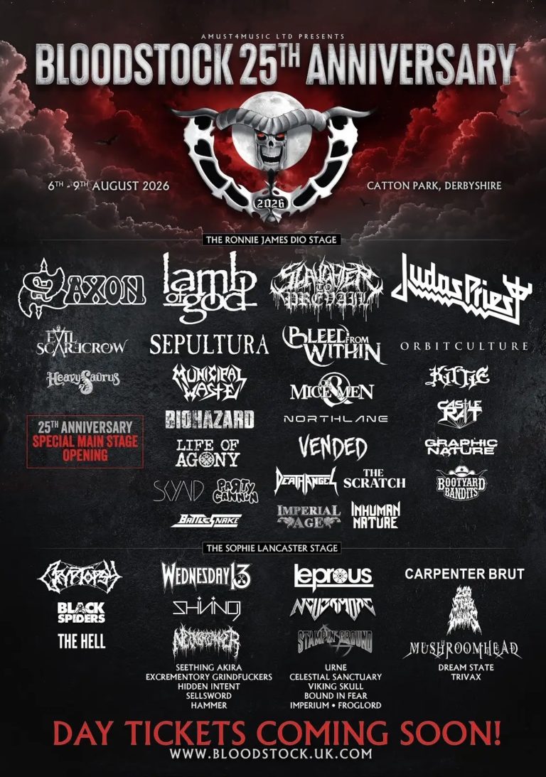 Bloodstock Open Air Expands 2026 Lineup with 27 New Acts, Saxon to Headline First-Ever Thursday Main Stage