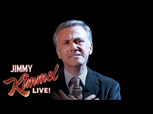 Christoph Waltz Brings Haunting Drama to ‘Sesame Street’ Theme on Kimmel
