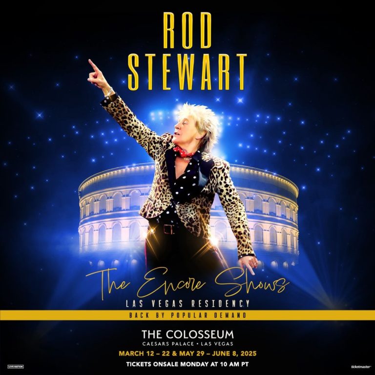 Rod Stewart Extends Las Vegas Run With 2026 ‘Encore Shows’ at The Colosseum at Caesars Palace